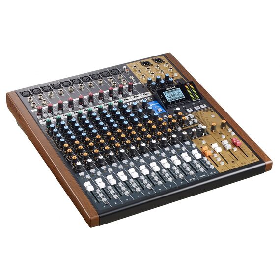 Tascam MODEL 16 audio mixer 16 channels 20 - 30000 Hz Black, Gold, Wood - DJ Controllers - Image & Sound - Techbox