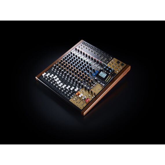 Tascam MODEL 16 audio mixer 16 channels 20 - 30000 Hz Black, Gold, Wood - DJ Controllers - Image & Sound - Techbox