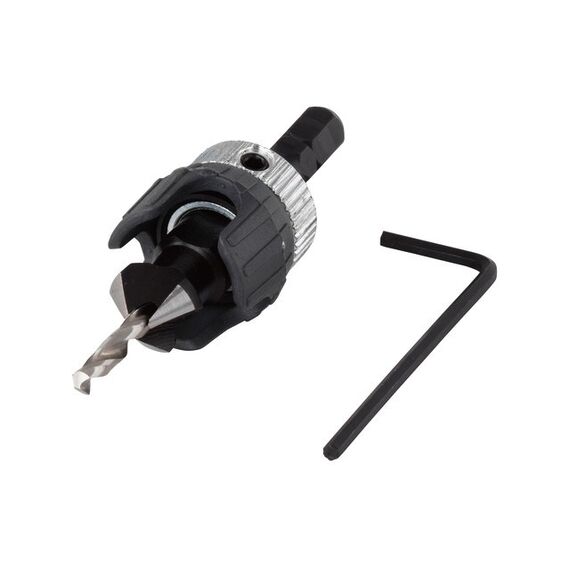 Wolfcraft 2544000 - 3,2-12mm Screw Starter With Countersink and Depth Stop - Hand Tools - Tools - Techbox