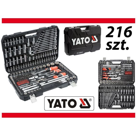 YATO YT-38841 1/4", 3/8", 1/2" Socket wrench set | Techbox