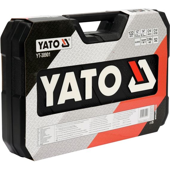 Yato YT-38901 Tool set XXL 1/4-1/2" 122 items | Techbox