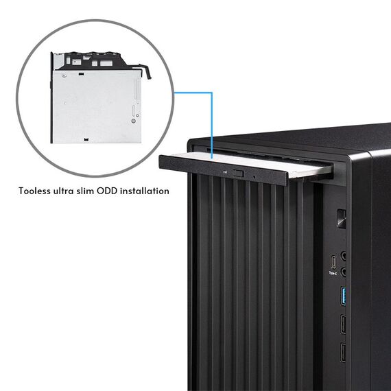 Chieftec Midi Tower BS-20B-OP, Schwarz o.NT Black - Computer Cases - PC Cases & Accessories - Techbox
