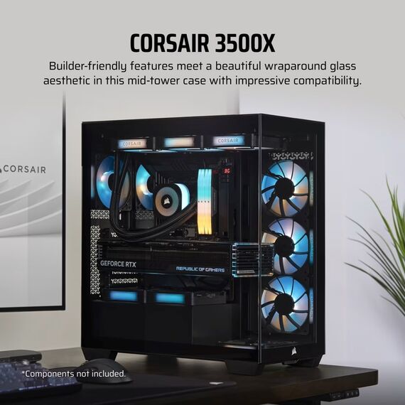 Corsair 3500X RS-R ARGB Midi Tower Black | Techbox
