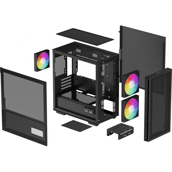 DeepCool CH360 DIGITAL Micro Tower Black | Techbox