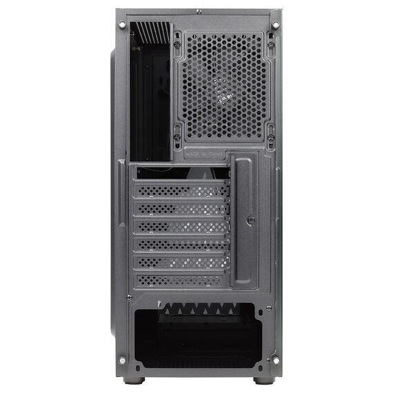 Aerocool DELTABKV1 ATX PC Case RGB Front Full Side Window 12cm Fan Black | Techbox