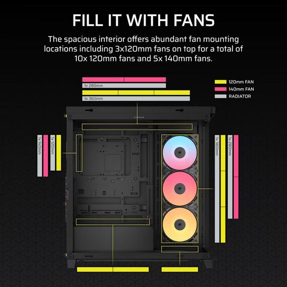 Corsair 4500X RS-R ARGB Tempered Glass Mid-Tower, Black Midi Tower | Techbox