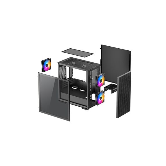 DeepCool MATREXX 40 3FS Micro Tower Black - Computer Cases - PC Cases & Accessories - Techbox