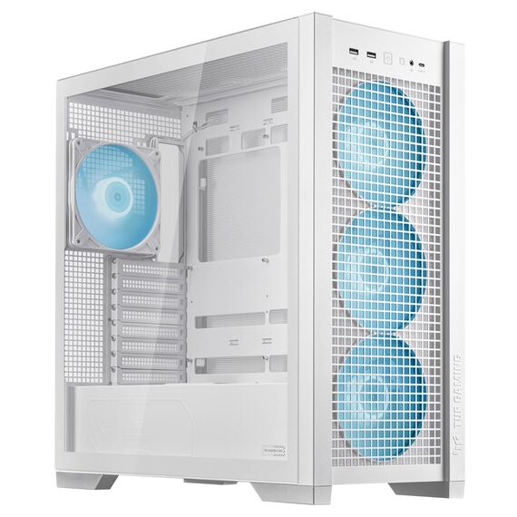 Housing Asus TUF GAMING GT302 TG ARGB WHITE - Computer Cases - PC Cases & Accessories - Techbox