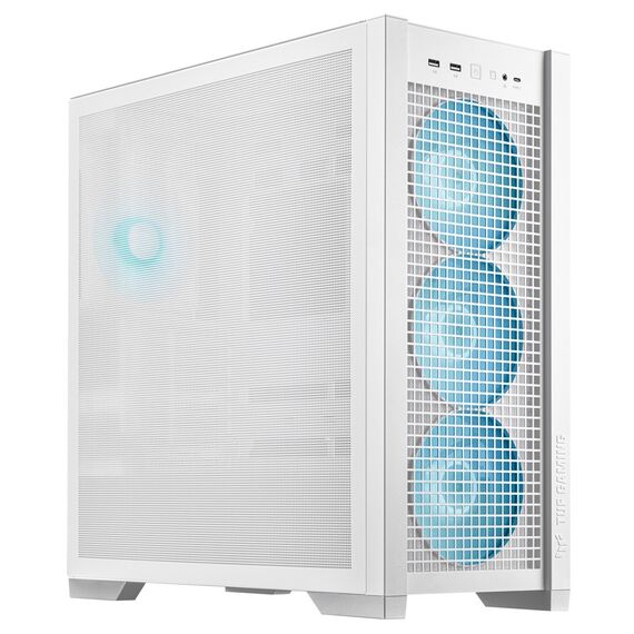 Housing Asus TUF GAMING GT302 TG ARGB WHITE - Computer Cases - PC Cases & Accessories - Techbox