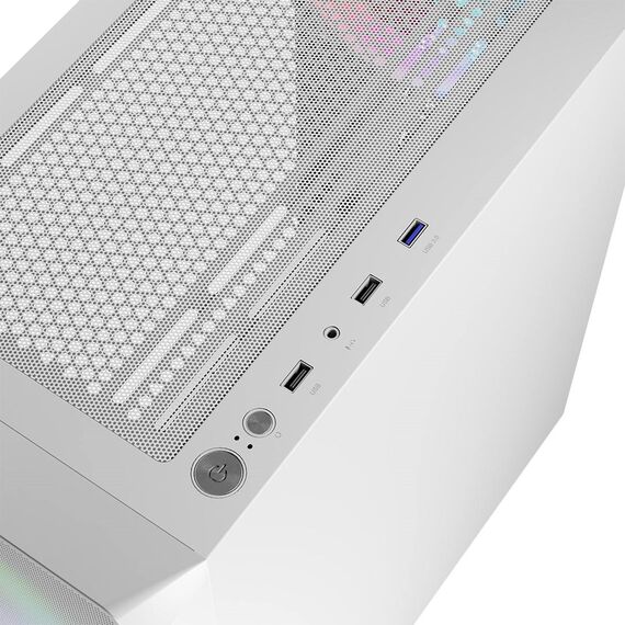 Logic PORTOS ARGB MINIDI USB 3.0 Case White - Computer Cases - PC Cases & Accessories - Techbox