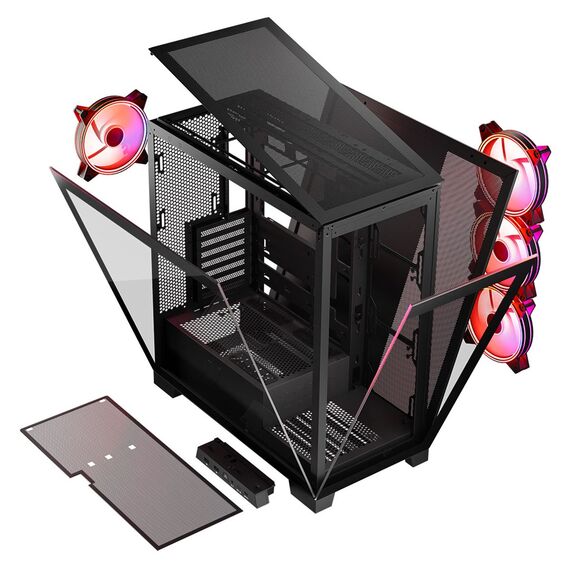 MODECOM Volcano SPACE APEX ARGB  MIDI USB 3.0 X 2  CYPE-C | Techbox