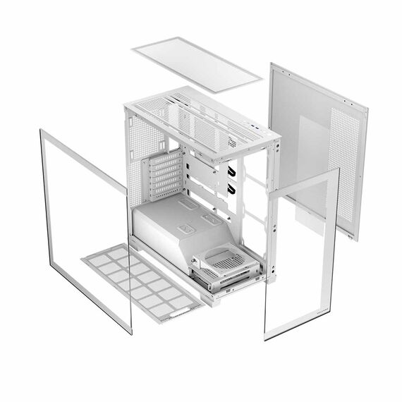 MODECOM VOLCANO STELLAR MIDI WHITE - Computer Cases - PC Cases & Accessories - Techbox