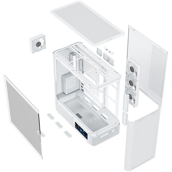 MODECOM Volcano Volcano AQ400 ARGB Midi White | Techbox