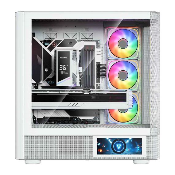 MODECOM Volcano Volcano AQ400 ARGB Midi White | Techbox