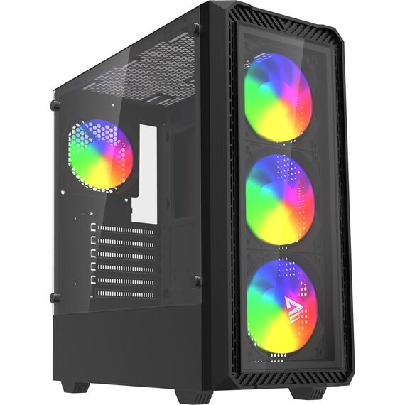 Savio Noctis Glass RGB Cube Black - Computer Cases - PC Cases & Accessories - Techbox