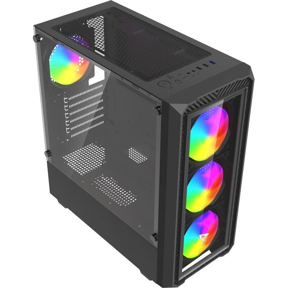 Savio Noctis Glass RGB Cube Black - Computer Cases - PC Cases & Accessories - Techbox