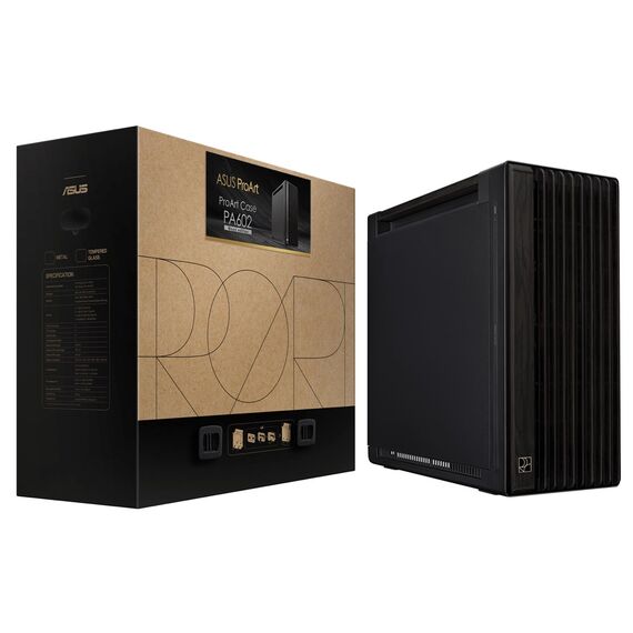ASUS ProArt PA602 Wood Edition – Metal Panel Midi Tower Black | Techbox