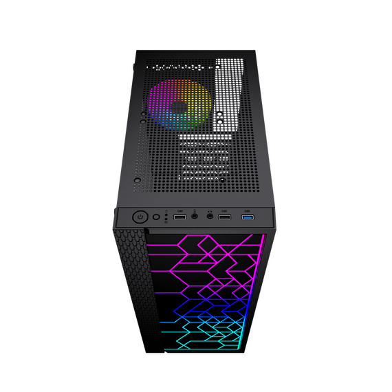 Gembird Fornax 2500 ARGB Gaming ATX computer case, Midi Tower, backlight,  Black - Computer Cases - PC Cases & Accessories - Techbox