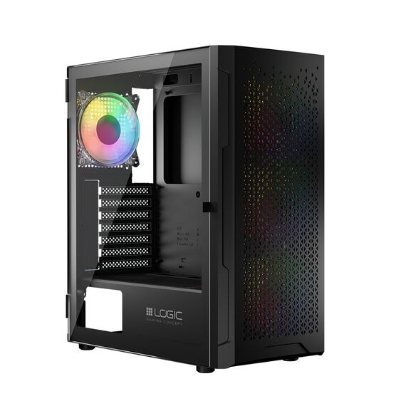 Logic ARAMIS ARGB MINIDI USB 3.0 Case Black - Computer Cases - PC Cases & Accessories - Techbox