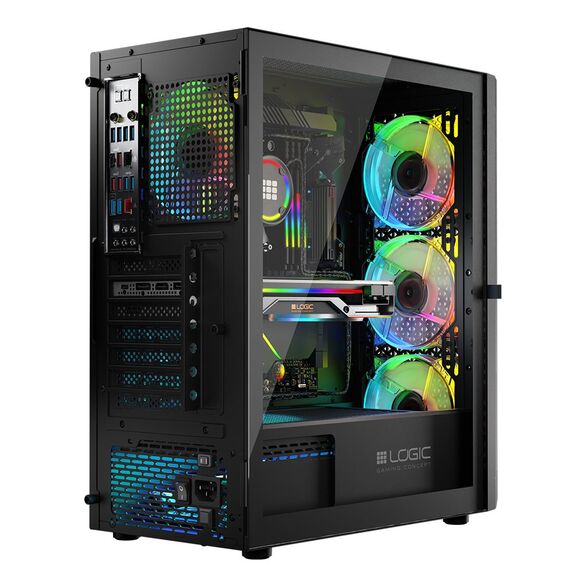 Logic ARAMIS ARGB MINIDI USB 3.0 Case Black - Computer Cases - PC Cases & Accessories - Techbox