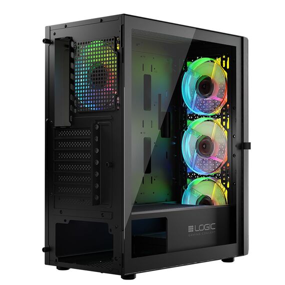 Logic ARAMIS ARGB MINIDI USB 3.0 Case Black - Computer Cases - PC Cases & Accessories - Techbox