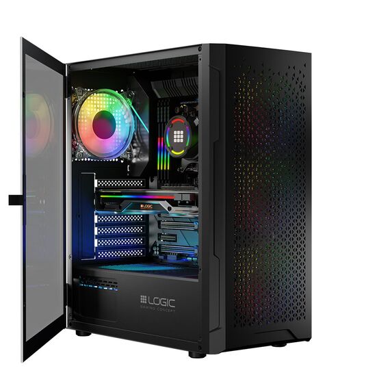 Logic ARAMIS ARGB MINIDI USB 3.0 Case Black - Computer Cases - PC Cases & Accessories - Techbox