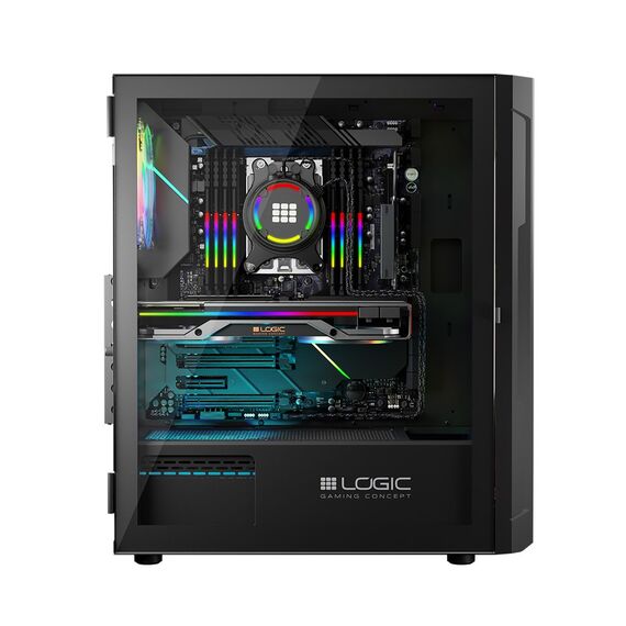 Logic ARAMIS ARGB MINIDI USB 3.0 Case Black - Computer Cases - PC Cases & Accessories - Techbox
