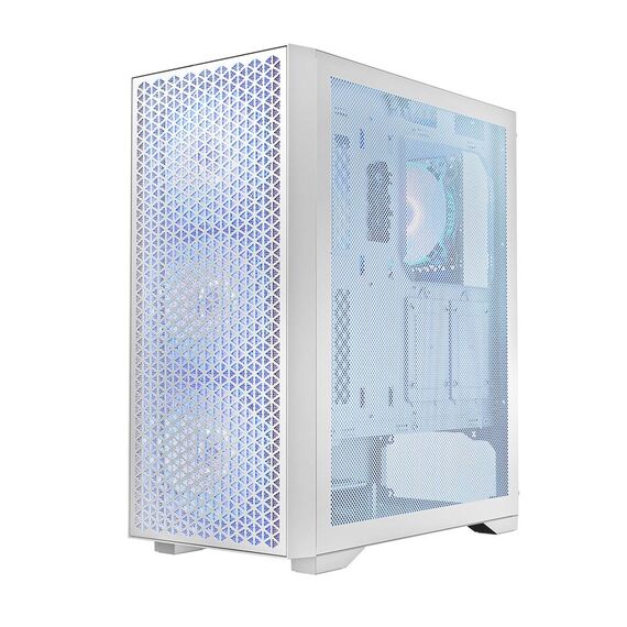 Logic DART PRO ARGB MIDI USB-C PC Case White - Computer Cases - PC Cases & Accessories - Techbox
