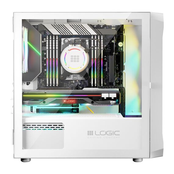 Logic PORTOS ARGB MINI USB 3.0 Case White | Techbox