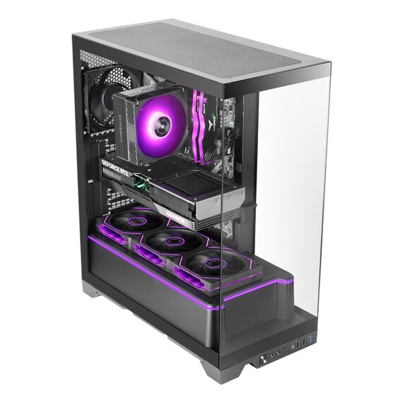 Mars Gaming MCPRISMA computer case Midi Tower Black - Computer Cases - PC Cases & Accessories - Techbox