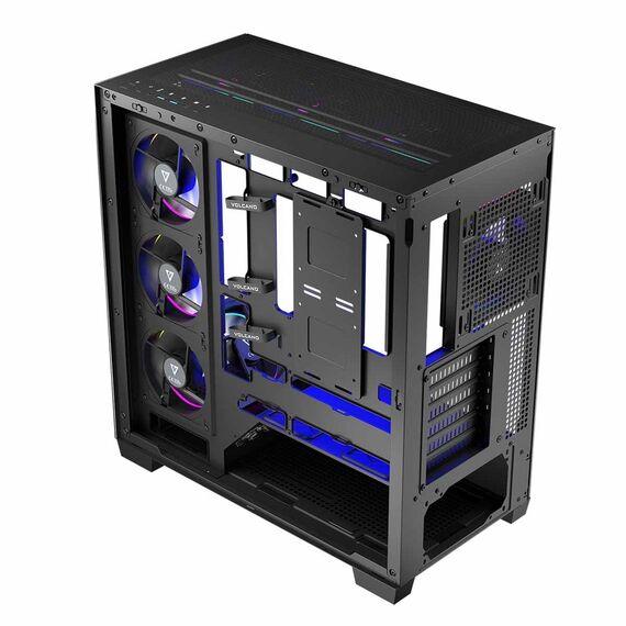 MODECOM VOLCANO STELLAR ARGB MIDI 8F BLACK - Computer Cases - PC Cases & Accessories - Techbox