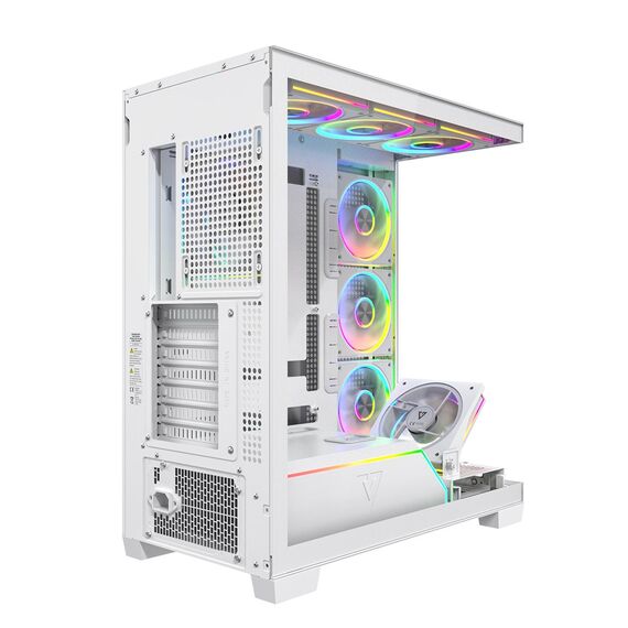 MODECOM VOLCANO STELLAR PLUS ARGB MIDI 8F WHITE | Techbox