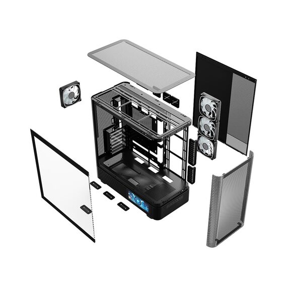 MODECOM Volcano Volcano AQ400 ARGB Midi Black | Techbox