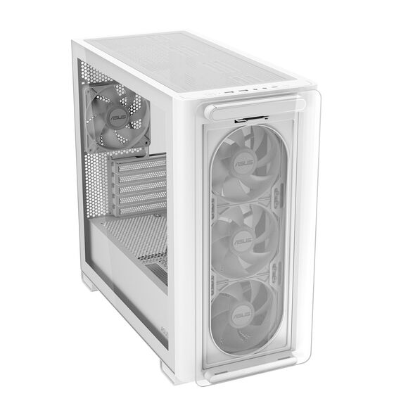 ASUS A23 PLUS ARGB WHITE Computer Case White | Techbox