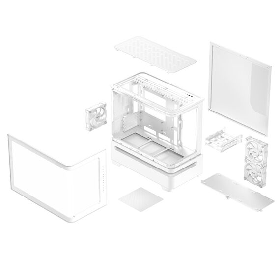 ASUS PRIME AP202 TG ARGB WHITE enclosure - Computer Cases - PC Cases & Accessories - Techbox