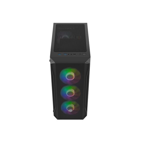 FURY Shobo SH4F RGB Midi Tower Black - Computer Cases - PC Cases & Accessories - Techbox