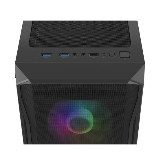 FURY Shobo SH4F RGB Midi Tower Black - Computer Cases - PC Cases & Accessories - Techbox