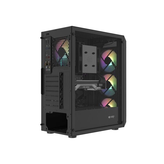 FURY Shobo SH4F RGB Midi Tower Black - Computer Cases - PC Cases & Accessories - Techbox