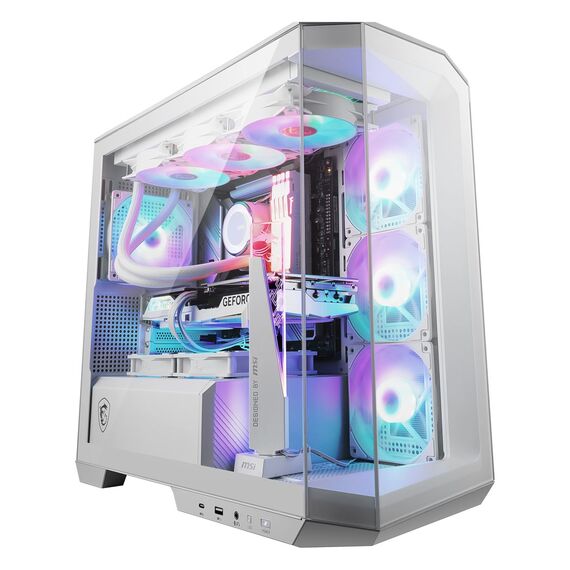 MSI MAG PANO M100R PZ Micro Tower White - Computer Cases - PC Cases & Accessories - Techbox