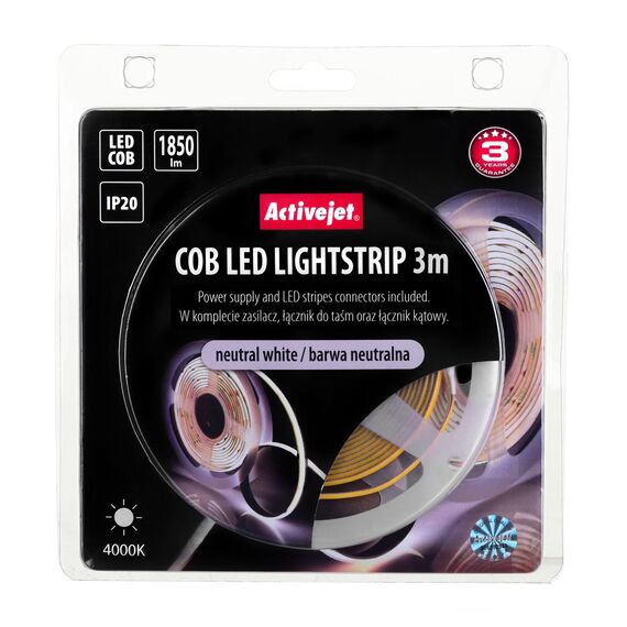 Activejet AJE-COB 3m neut strip light Universal strip light Indoor | Techbox