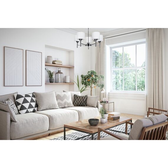 Activejet Classic chandelier pendant ceiling lamp MIRA chrome triple 3xE27 for living room | Techbox