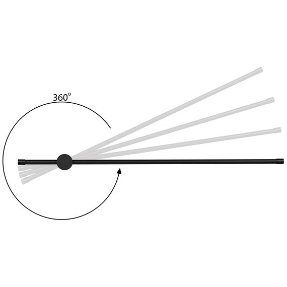 Activejet LED wall lamp AJE-HILTON Black NW - Ceiling Lights - Lighting - Techbox
