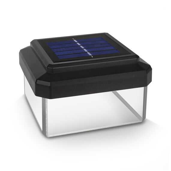 GreenBlue GB128 LED Fence Post Solar Lamp 100*100 with Dusk Sensor | Techbox