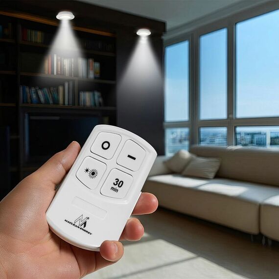 Maclean Energy MCE165 Remote Control LED Lamps Set, AAA Battieries, 6 Pieces in Set | Techbox