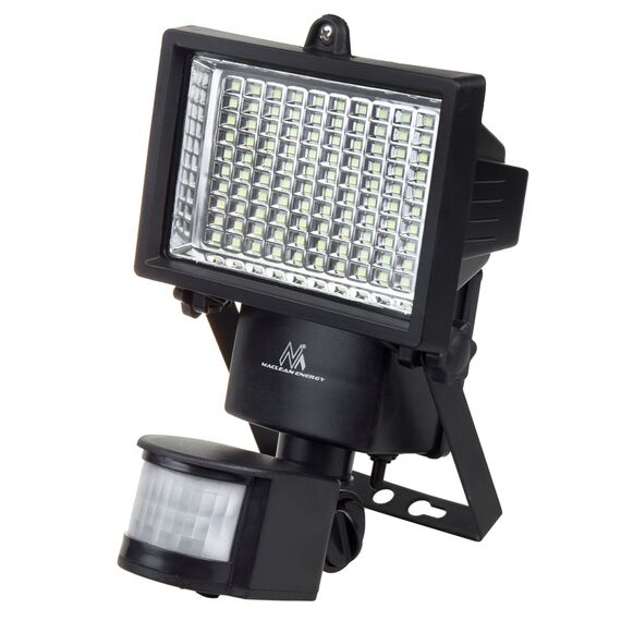 Maclean MCE442 Solar Lamp LED Spotlight Motion Sensor Floodlight Wall Mount Light Twilight IP44 6W 6000K - Solar Lights - Lighting - Techbox