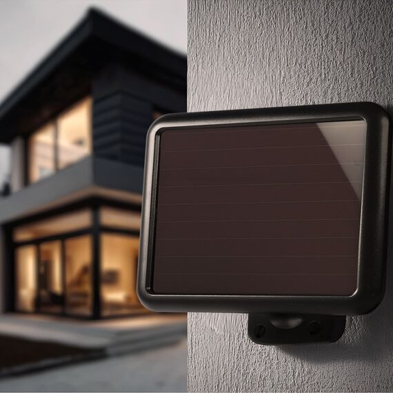 Maclean MCE442 Solar Lamp LED Spotlight Motion Sensor Floodlight Wall Mount Light Twilight IP44 6W 6000K - Solar Lights - Lighting - Techbox
