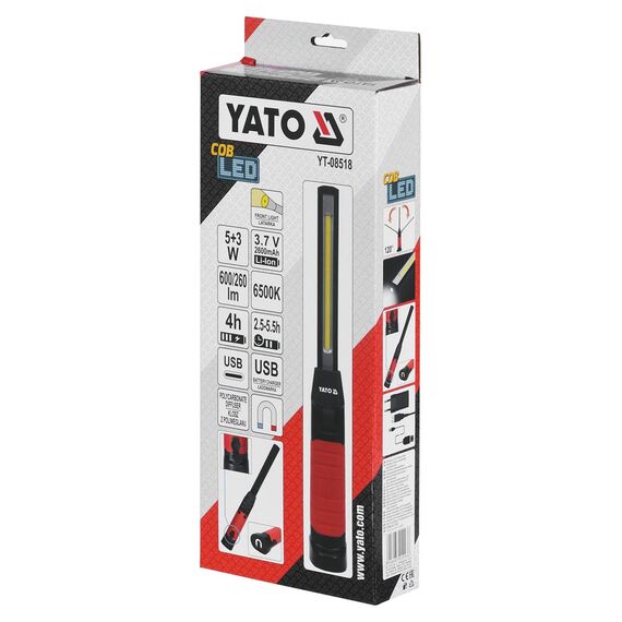 Yato YT-08518 work light Black LED 8 W | Techbox