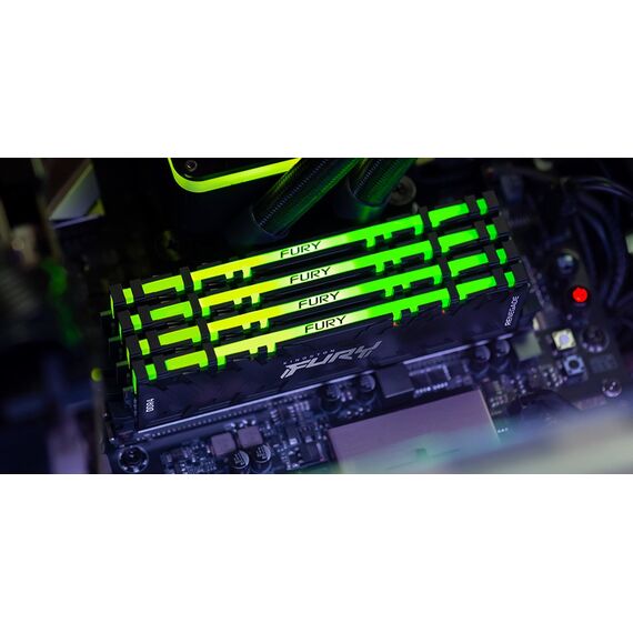 Kingston Technology FURY 16GB 3200MT/s DDR4 CL16 DIMM 1Gx8 Renegade RGB - DIMM (Desktop) - RAM - Techbox