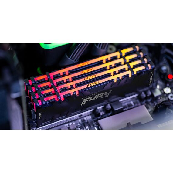 Kingston Technology FURY 16GB 3200MT/s DDR4 CL16 DIMM 1Gx8 Renegade RGB - DIMM (Desktop) - RAM - Techbox