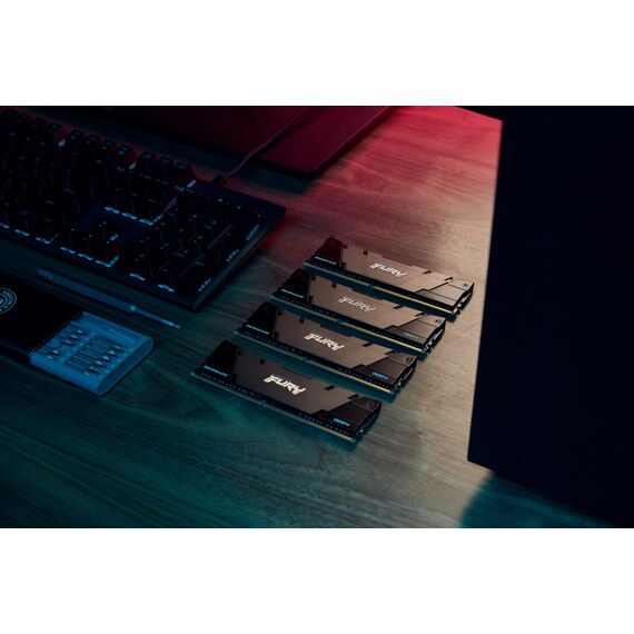 Kingston Technology FURY 16GB 3200MT/s DDR4 CL16 DIMM (Kit of 2) Renegade Black - DIMM (Desktop) - RAM - Techbox